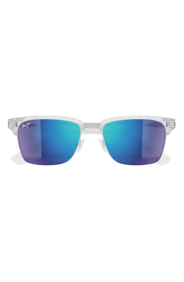 マウイジム レディース アクセサリー サングラス・アイウェア プラスサイズ Maui Jim Kawika XL 58mm PolarizedPlus2 Rectangular Sunglasses 56,540円