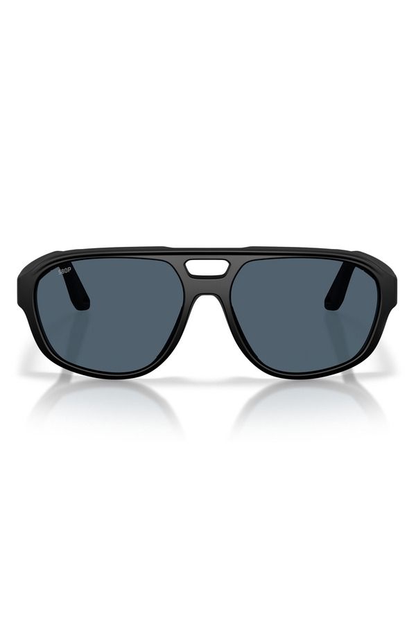コスタデルマール メンズ アクセサリー サングラス・アイウェア Costa Del Mar Street Heat 55mm Polarized Rectangular Sunglasses MATT