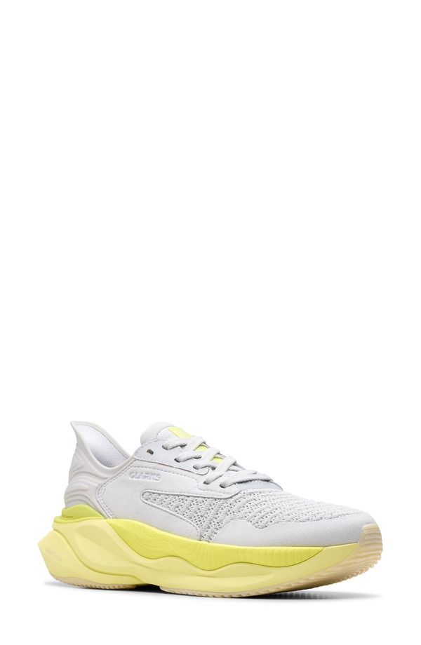クラークス レディース シューズ スニーカー レース Clarks Pace LaceUp Sneaker Women LIME COMBO ライム