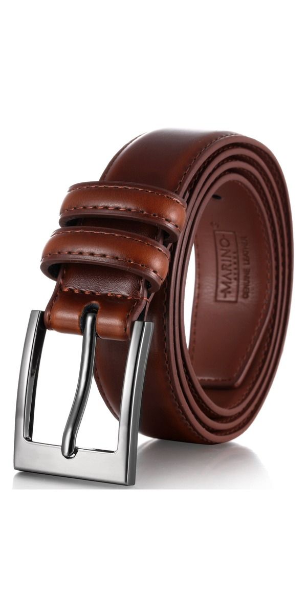 ミオマリオ メンズ アクセサリー ベルト レザー Mio Marino Dualoop Leather Dress Belt Burnt Umber