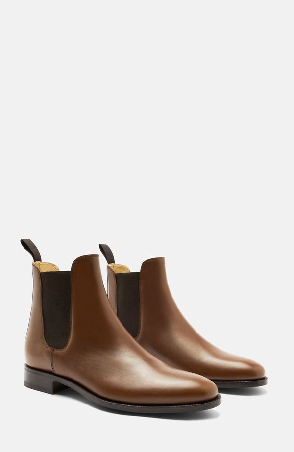 スカロッソ メンズ シューズ ブーツ・レインブーツ チェルシーブーツ チェルシー SCAROSSO Giancarlo Chelsea Boots Men Chestnut Calf
