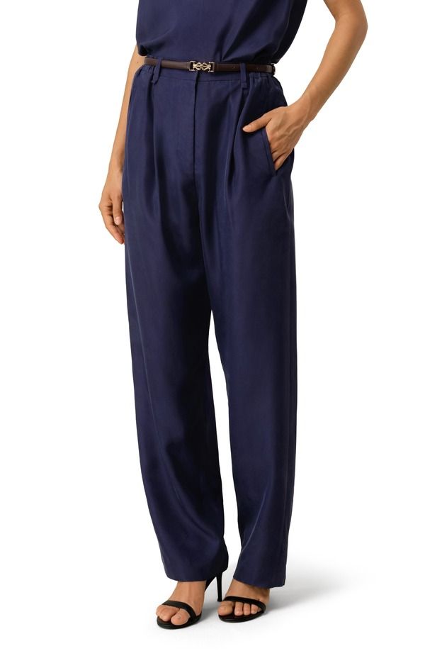リリーシルク レディース ボトムス レギンス パンツ Lilysilk WomensandWashed Silk Habotai Barrel Pants Blueberry サンド 44,720円