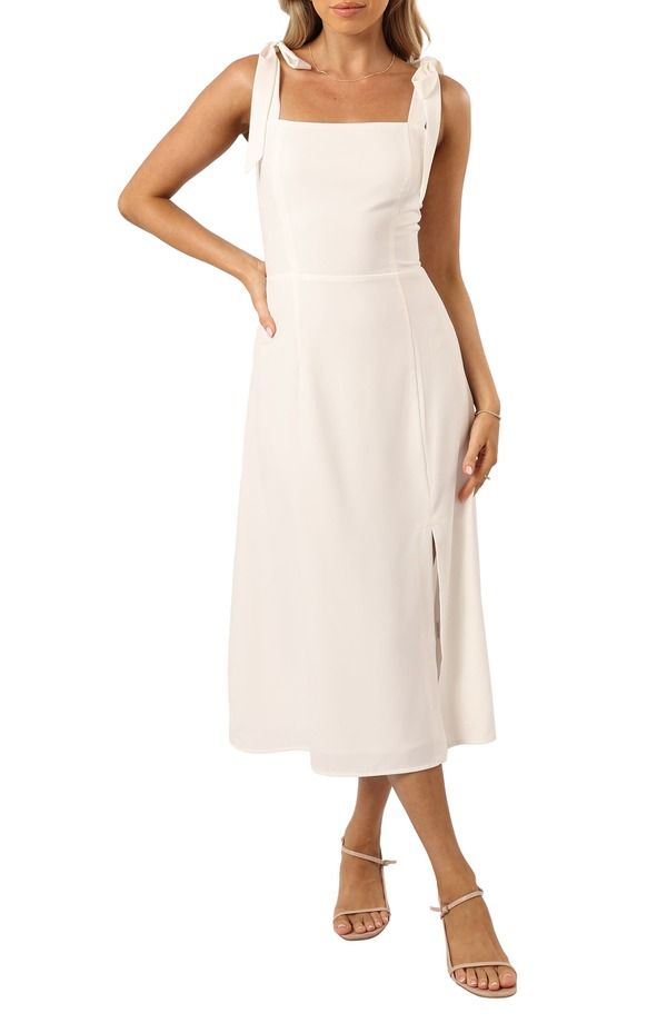 ペタルアンドパップ レディース トップス ワンピース A ライン Petal Pup Laurel ALine Dress WHITE ホワイト