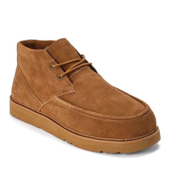 ディアフォームズ メンズ シューズ ブーツ・レインブーツ Dearfoams Fireside Craft Stitch Waterepellent Chukka Boot Men Chestnut