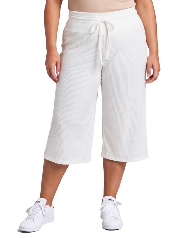 24 セブンコンフォート レディース ボトムス レギンス プラスサイズ リブ パンツ キャップ ニット 24seven Comfort Apparel Curvy Basic Ribbed Knit