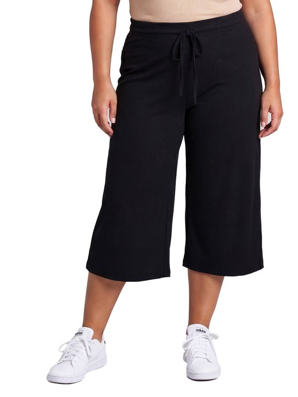 24 セブンコンフォート レディース ボトムス レギンス プラスサイズ リブ パンツ キャップ ニット 24seven Comfort Apparel Curvy Basic Ribbed Knit