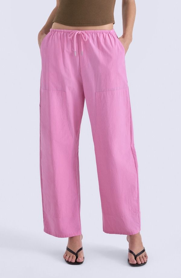 ピストーラ レディース ボトムス カジュアルパンツ コットン Pistola Theo Cotton Drawstring Pants AZALEA
