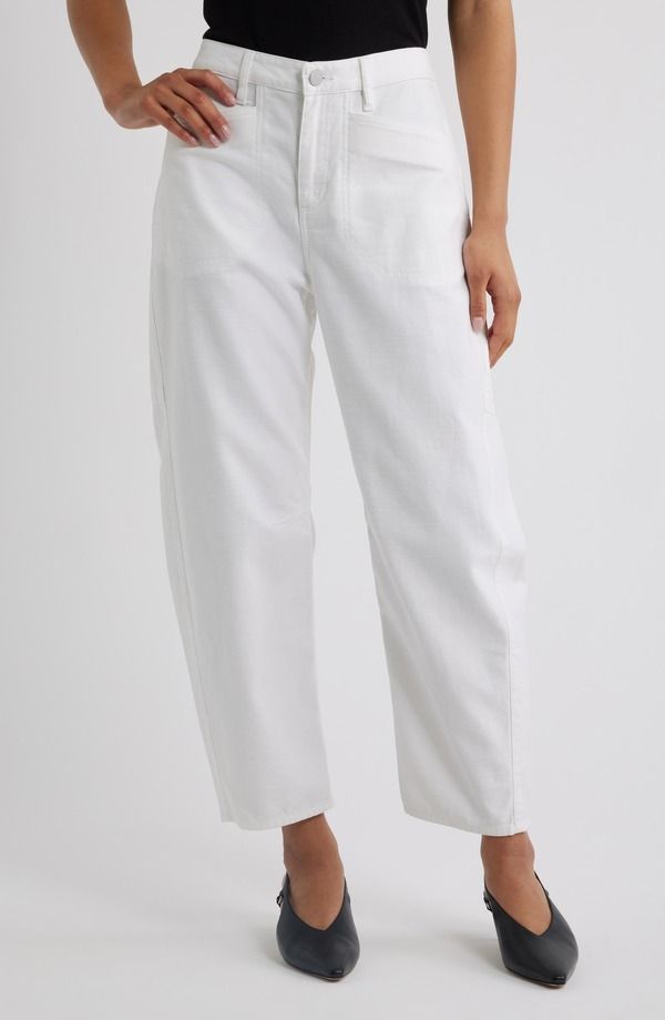 ラグアンドボーン レディース ボトムス カジュアルパンツ ハイウエスト rag bone Stevie Utility High Waistape red Pants WHITE ホワイト