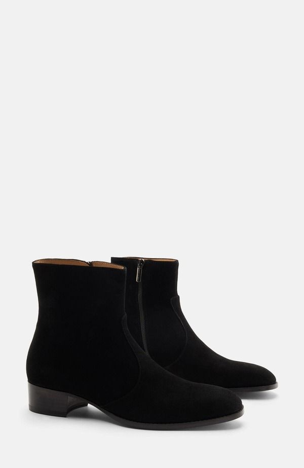 スカロッソ メンズ シューズ ブーツ・レインブーツ SCAROSSO Warren Boots Men Black Suede ブラック
