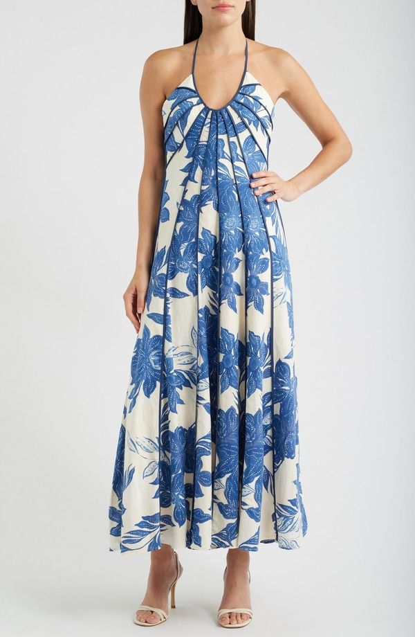 パーカー レディース トップス ワンピース フラワー柄 プリント マキシ フラワー ホルター Parker The Novia Floral Print Maxi Halter Dress COAST