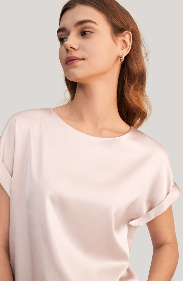 リリーシルク レディース トップス Tシャツ Lilysilk Womenshort