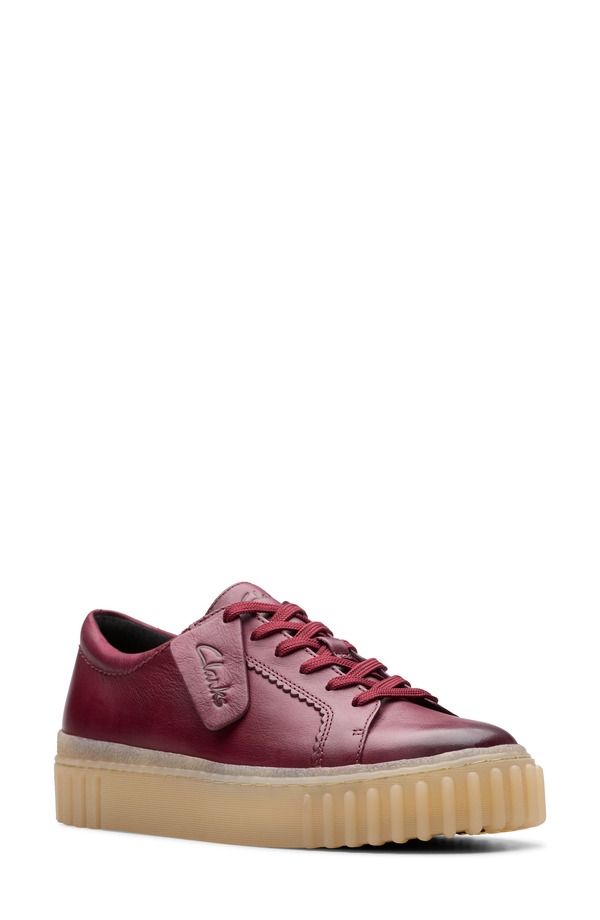 クラークス レディース シューズ スニーカー Clarks Mayhill Walk Sneaker Women BURGUNDY LEATHER バーガンディ