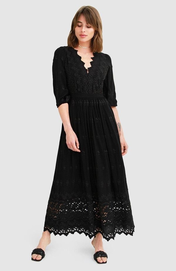 ベルアンドブルーム レディース トップス ワンピース ミディ Belle Bloom All Eyes On Me Midi Dress Black ブラック