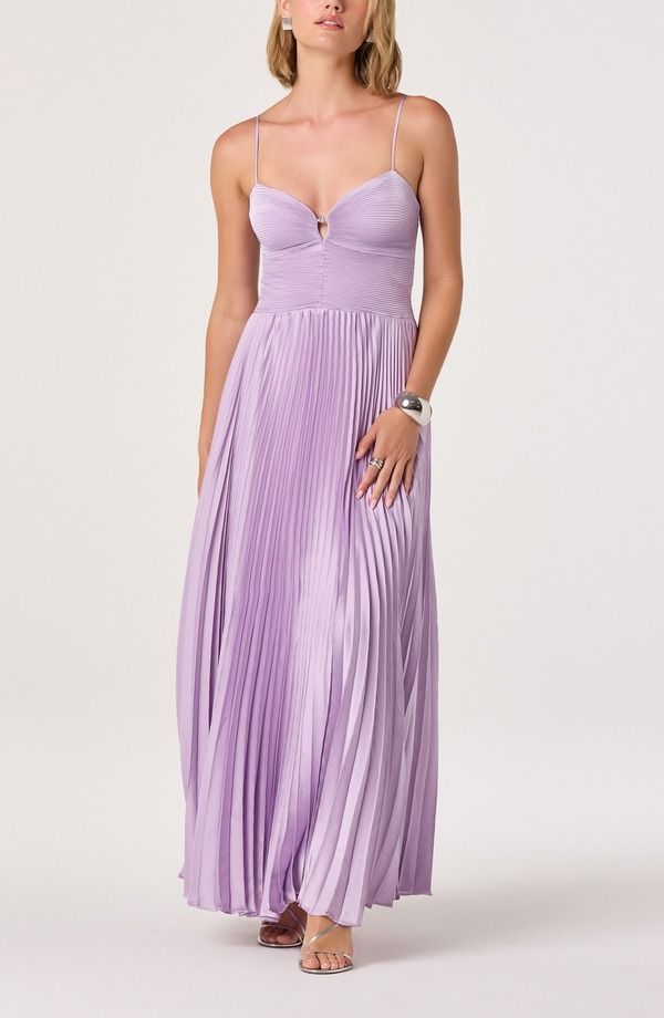 アストール レディース トップス ワンピース ASTR the Label Alaia Pleat Eveningown LILAC ライラック