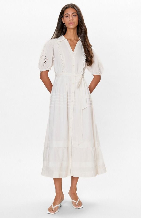 レベッカテイラー レディース トップス ワンピース シャツ Rebecca Taylorelai Shirt Dress Ivory アイボリー
