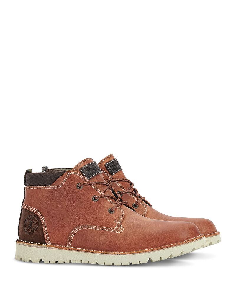 バブアー メンズ シューズ ブーツ・レインブーツ ダービー Barbour Mens Bedrock Derby Chukka Boots Timber Tan タン