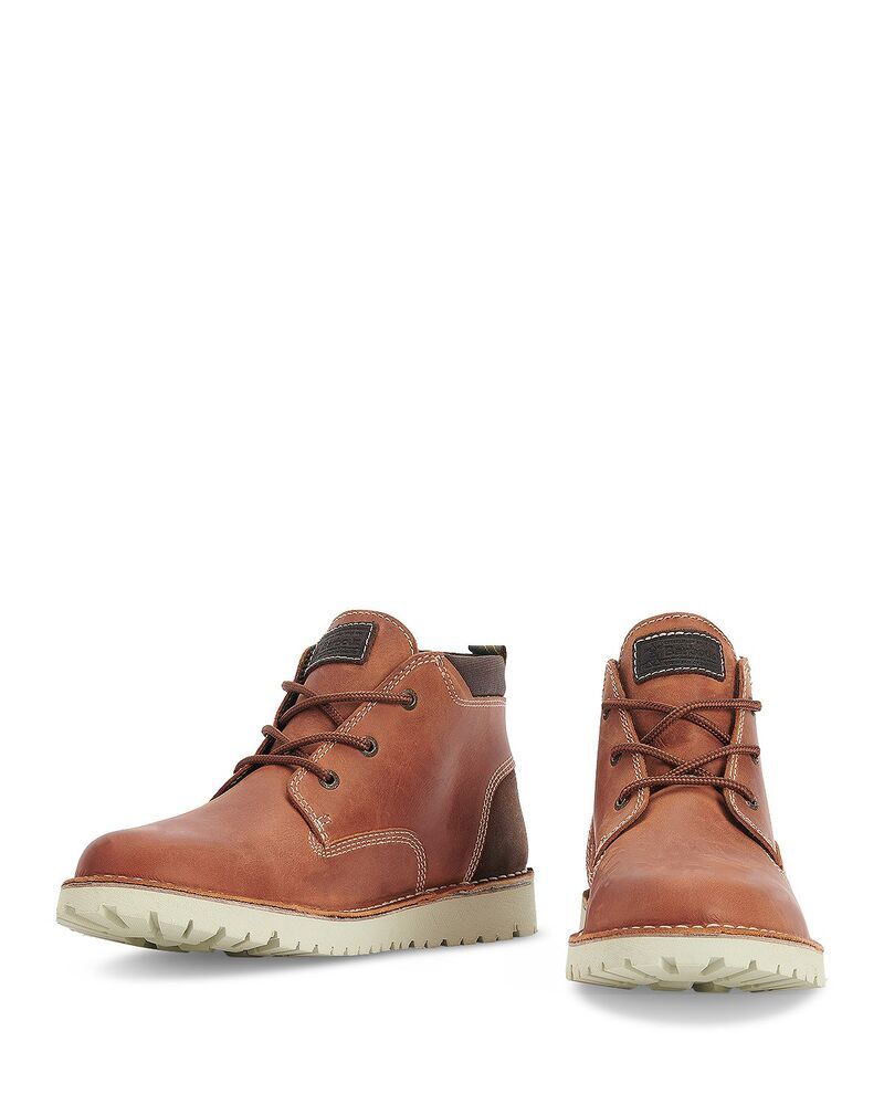 バブアー メンズ シューズ ブーツ・レインブーツ ダービー Barbour Mens Bedrock Derby Chukka Boots Timber Tan タン