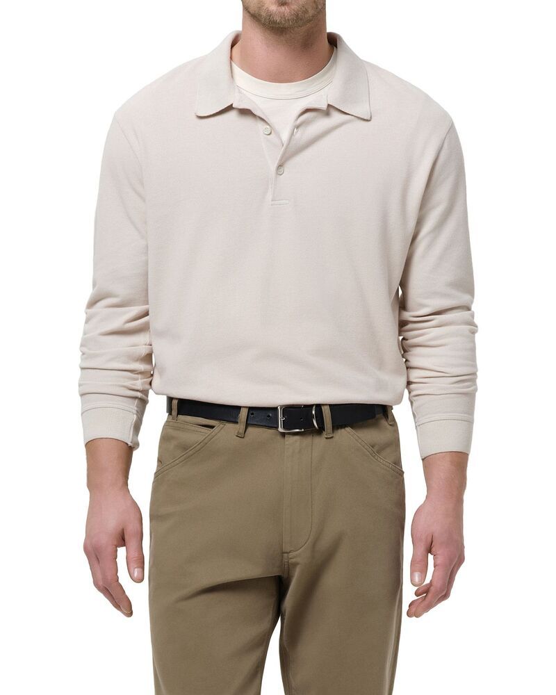 シチズンズ オブ ヒューマニティ メンズ トップス ポロシャツ Citizens of Humanity Long Sleeve Banded Polo Shirt Almond