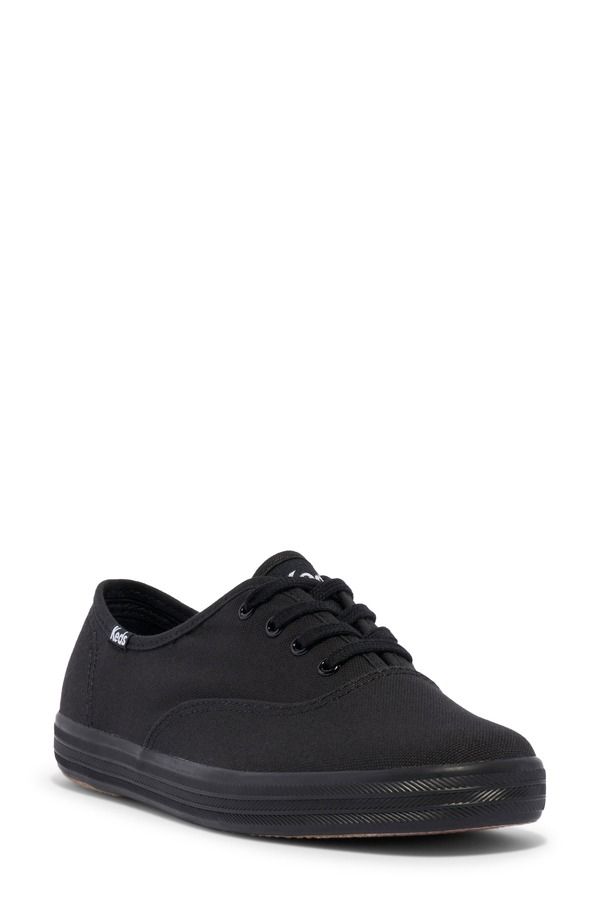 ケッズ レディース シューズ スニーカー Keds Champion Sneaker Women BLACK BLACK ブラック