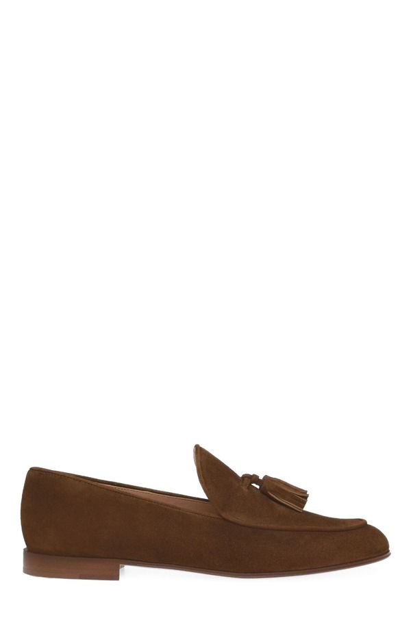 ジャンヴィト ロッシ レディース シューズ スニーカー Gianvito Rossi Vittoria Mocassin Women Brown Suede ブラウン