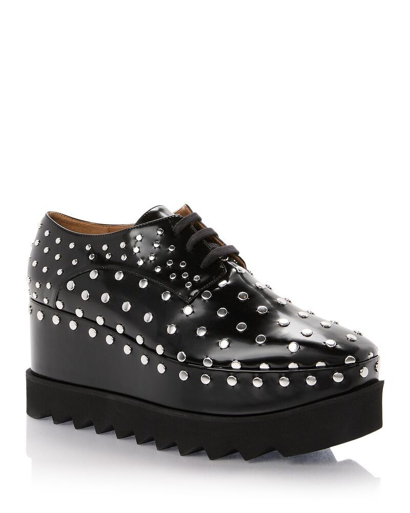 ステラマッカートニー レディース シューズ スニーカー プラットフォーム Stella McCartney Womens Elyse Studded Platform Sneakers Black ブ 171,900円