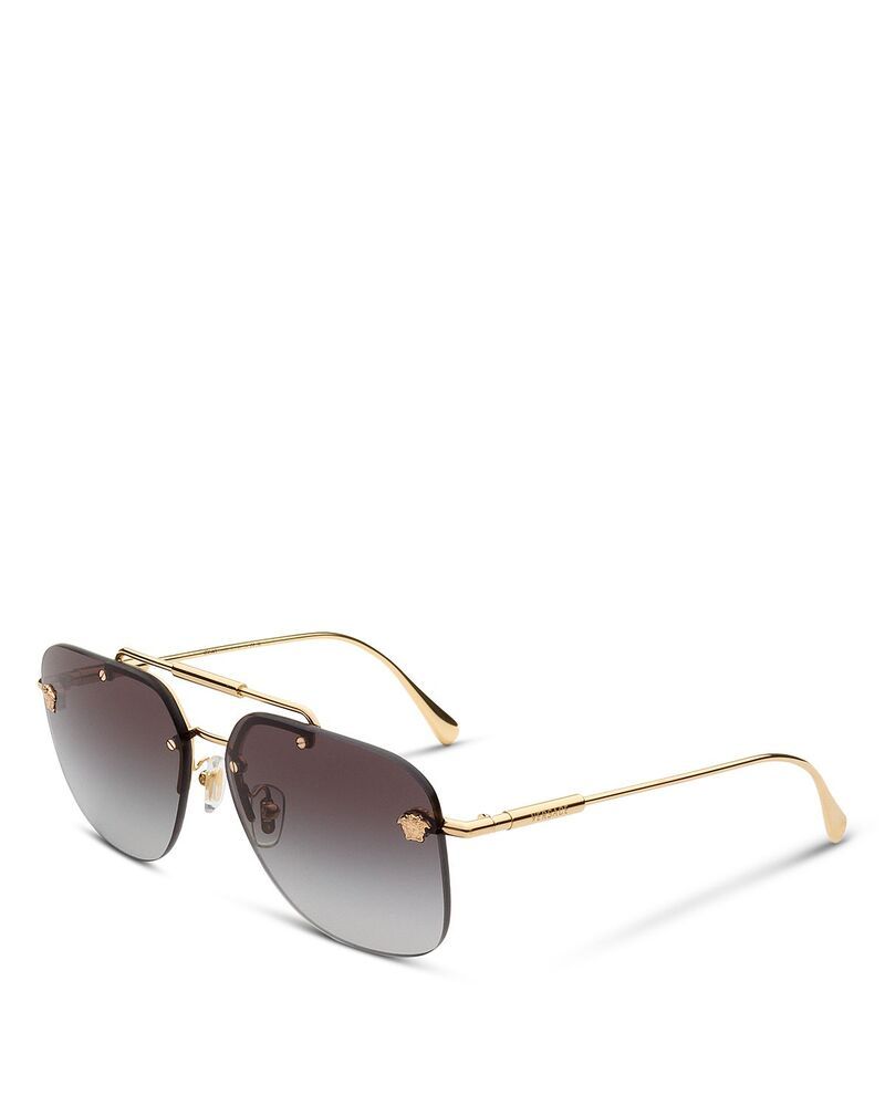 ヴェルサーチ レディース アクセサリー サングラス・アイウェア Versace Square Sunglasses 60mm Grey Gradient グレー
