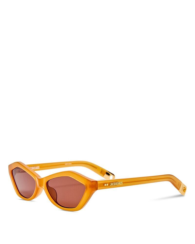 ジャクエムス レディース アクセサリー サングラス・アイウェア JACQUEMUS Bambino Angular Sunglasses 56mm YellowGold イエロー