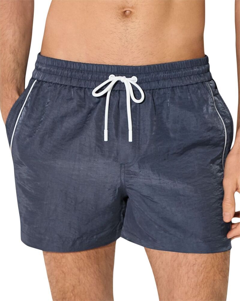 レイス メンズ 水着 ハーフパンツ・ショーツ ショートパンツ REISS Breeze Pipedetail Drawstring 49 Swim Shortsteel Blue ブルー