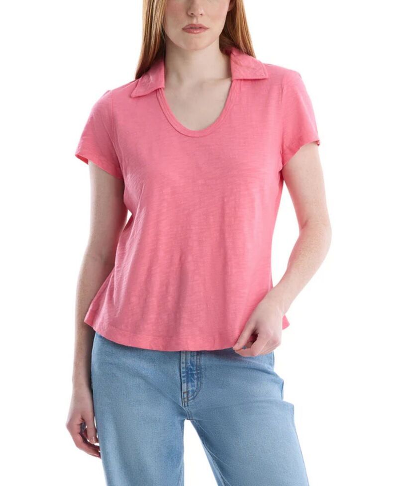 ウィルト レディース トップス ポロシャツ WILT Short Sleeve Polo Topink Lemonade ピンク