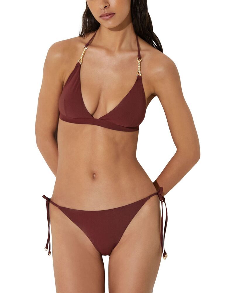 レイス レディース 水着 ボトムスのみ REISS Tie Side Bikini Bottom Rhubarb Red レッド