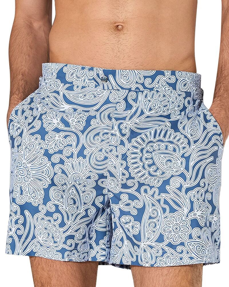 レイス メンズ 水着 ハーフパンツ・ショーツ ショートパンツ REISS Fallow 125 Paisley Swim Shorts Airforce Blue ブルー