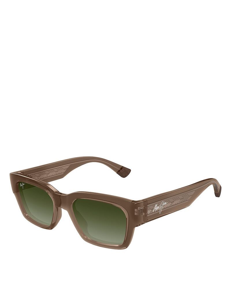 マウイジム レディース アクセサリー サングラス・アイウェア Maui Jim Kenui Rectangular Sunglasses 53mm Brown ブラウン