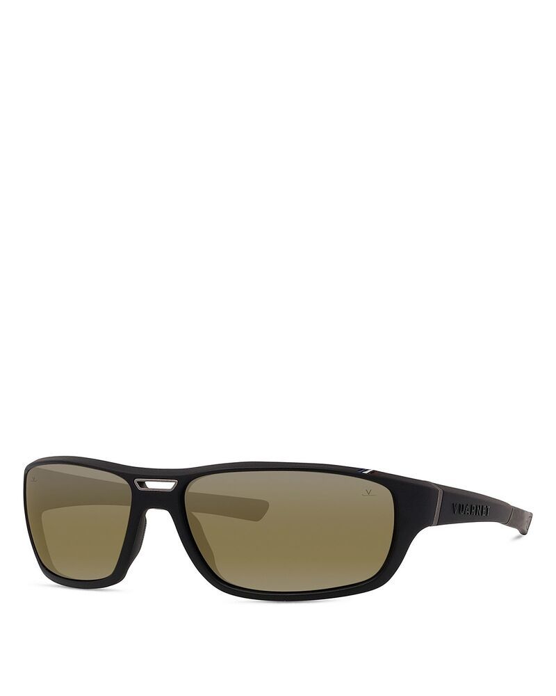 ヴュアルネ レディース アクセサリー サングラス・アイウェア Vuarnet Rectangular Sunglasses 62mm Black ブラック