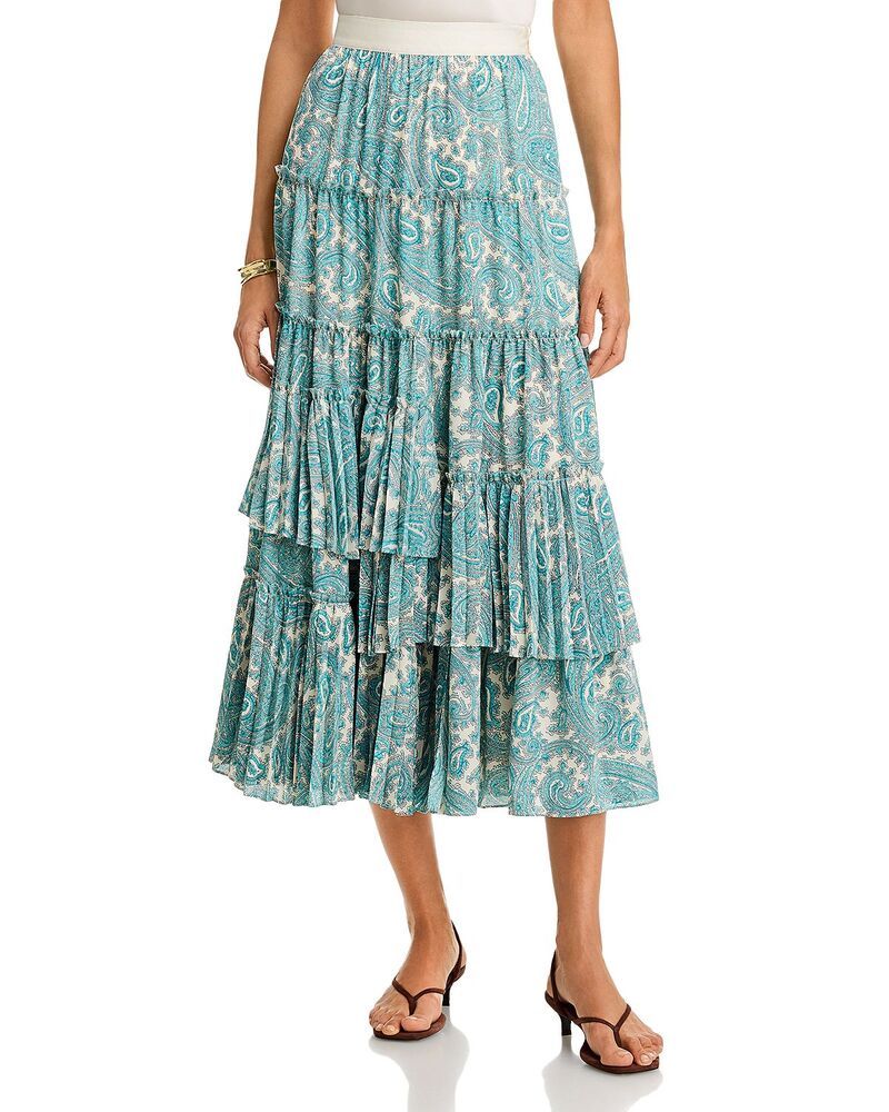 サンク セプト レディース ボトムスカート Cinq Sept Hendrix Paisley Orianna Skirt GardeniaBlue Graphite グラファイト 81,290円