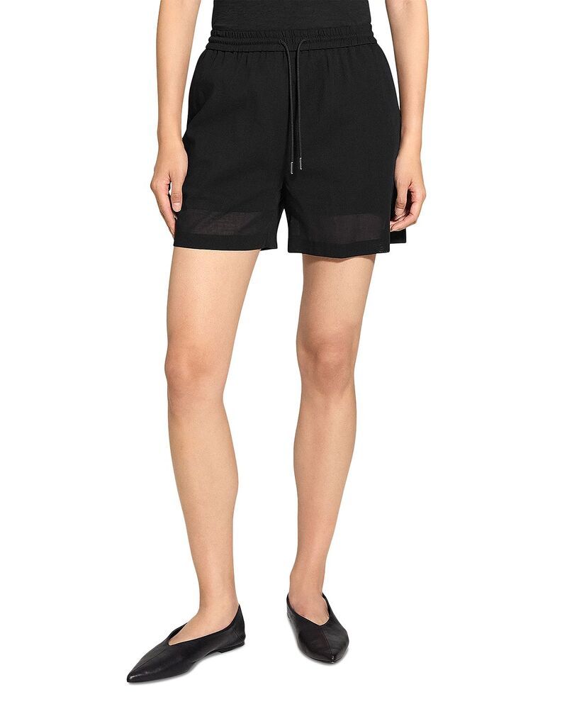 セオリー レディース ボトムス ハーフパンツ・ショーツ ショートパンツ Theory Drawstring Shorts Black ブラック