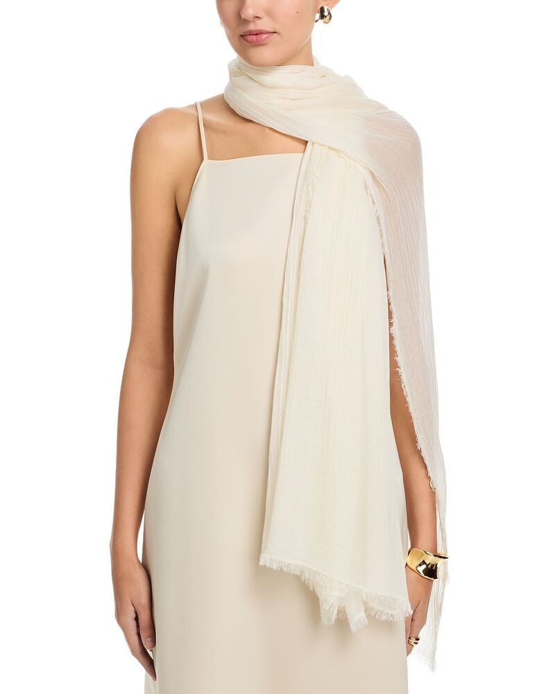 エコー レディース アクセサリー マフラー・ストール・スカーフ シルク Echo Essential Modal Silk Scarf Cream クリーム