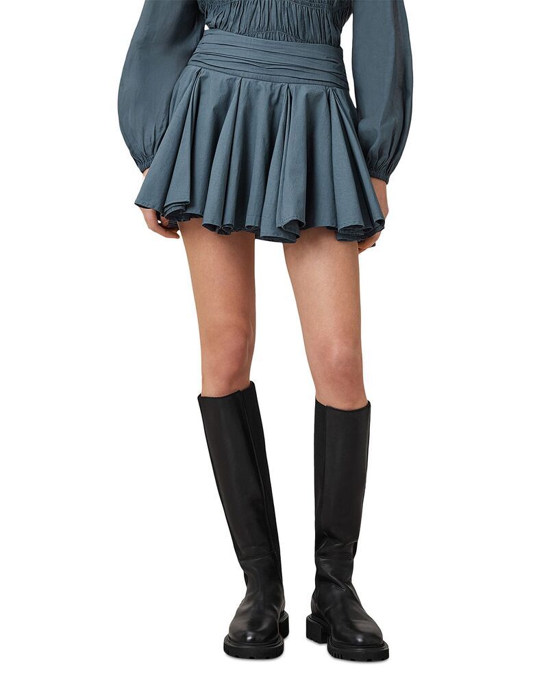オールセインツ レディース ボトムスカート ALLSAINTS Tulip Skirt Dark Slate スレート