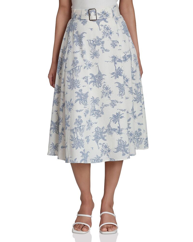 バガテル レディース ボトムスカート ミディ Bagatelle Belted Midi Skirt Vacation Toile