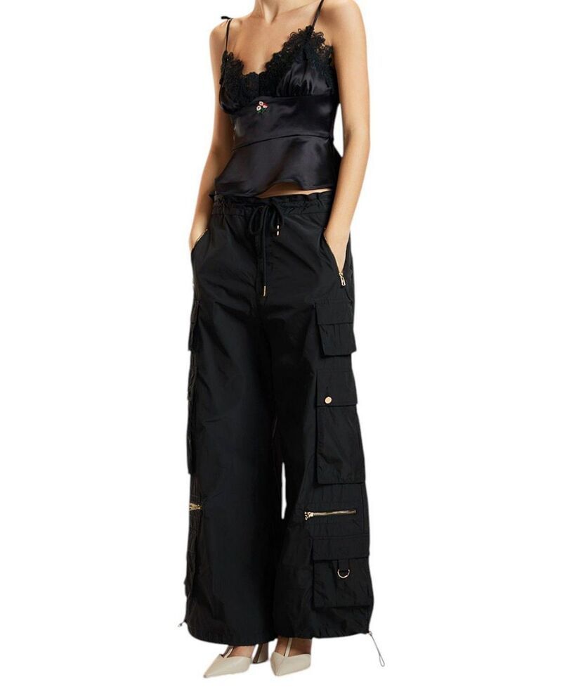 シンシアローレイ レディース ボトムス カジュアルパンツ カーゴパンツ Cynthia Rowley Kim Cargo Pants Black ブラック シンシアローレイ レディース ボトムス カジュアルパンツ カーゴパンツ Cynthia Rowley Kim Cargo Pants Black ブラック