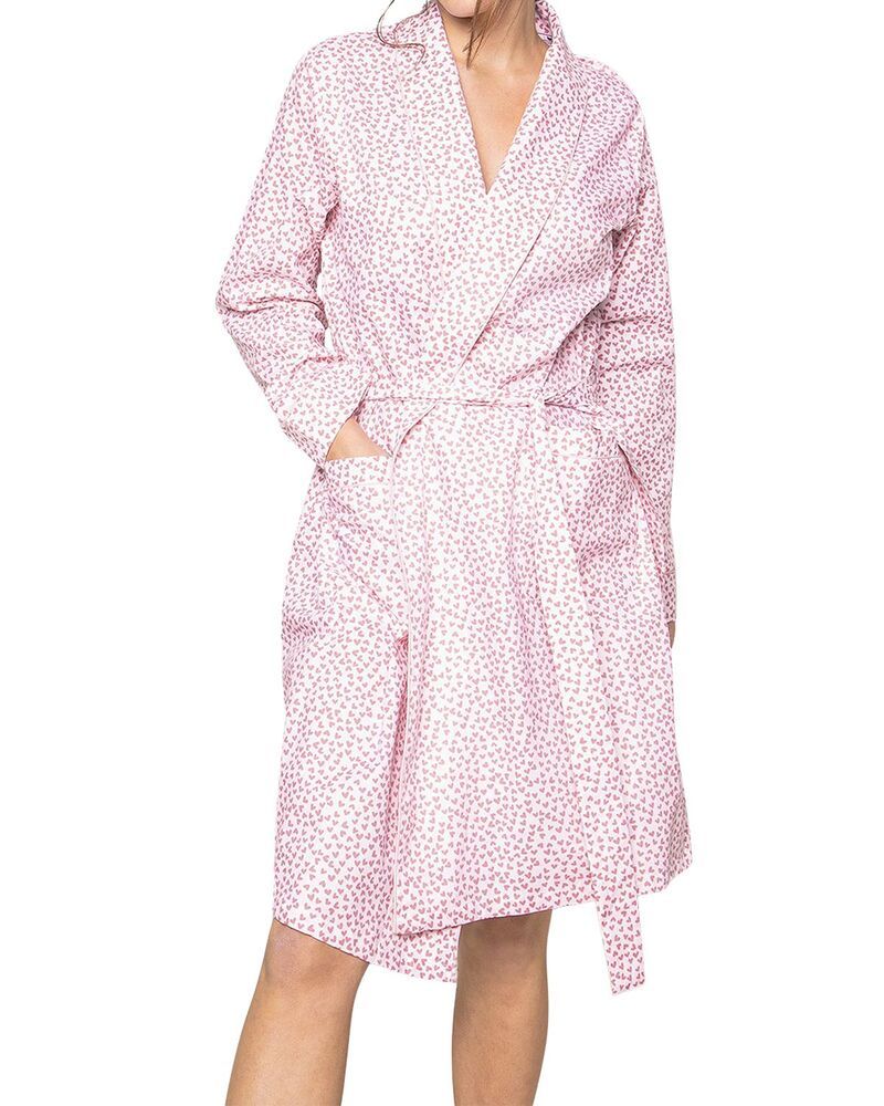 プティットプリュム レディース アンダーウェア ナイトウェア Petite Plume Sweethearts Lightweight Robe Pink ピンク