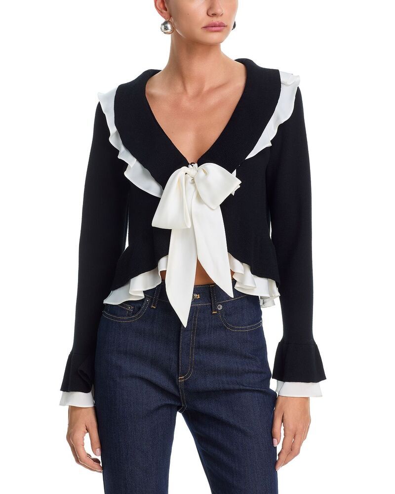 サンク セプト レディース アウター カーディガン Cinq Sept Melinda Cardigan Blackgardenia ブラック