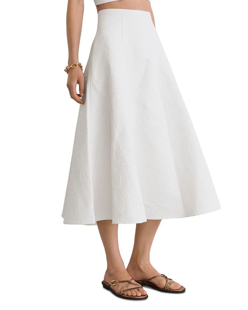 レイス レディース ボトムスカート ミディ REISS Tara Flare Midi Skirt Ivory アイボリー