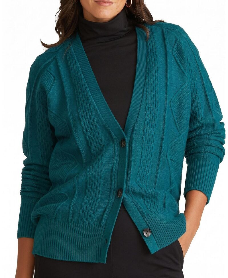 ユニバーサル スタンダード レディース アウター カーディガン プラスサイズ ニット Universal Standard Womens Plus Cable Knit Cardigan Botani 29,770円