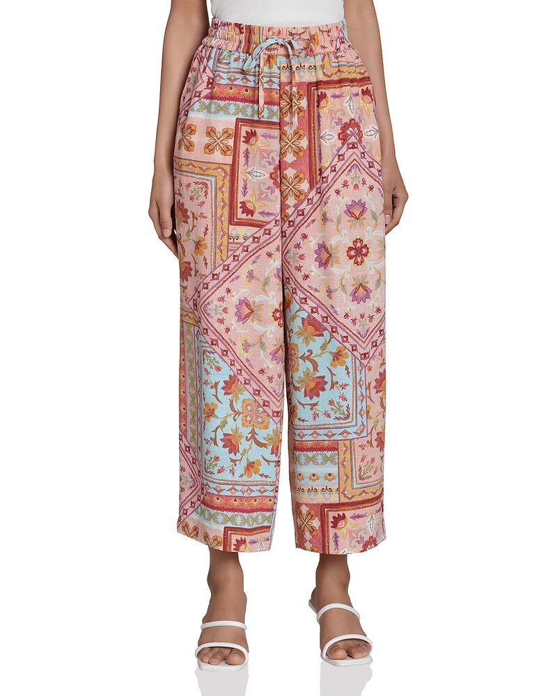 バガテル レディース ボトムス カジュアルパンツ ワイドレッグ Bagatelle Airflow Drawstring Wide Leg Pants De Sole Tile