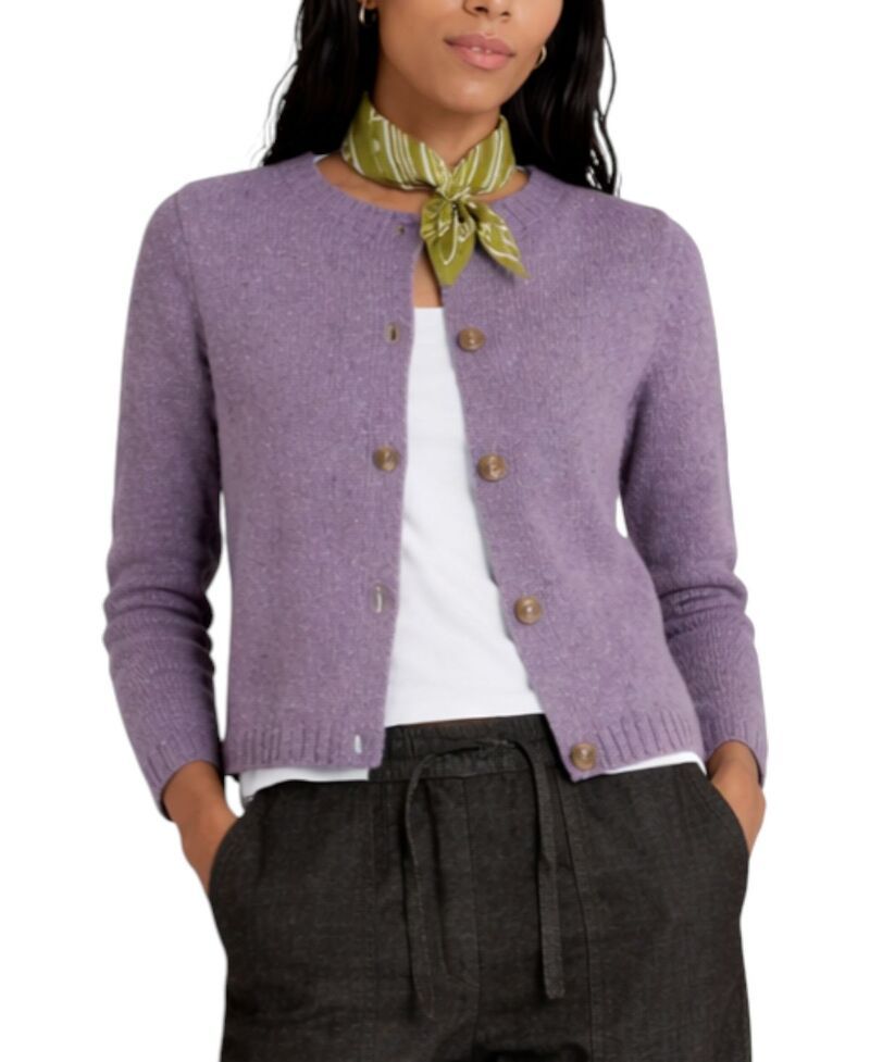 シーソルトコーンウォール レディース アウター カーディガン Seasalt Cornwall Womens Dawson Pick Cardigan Merino Grape Thistle グレー