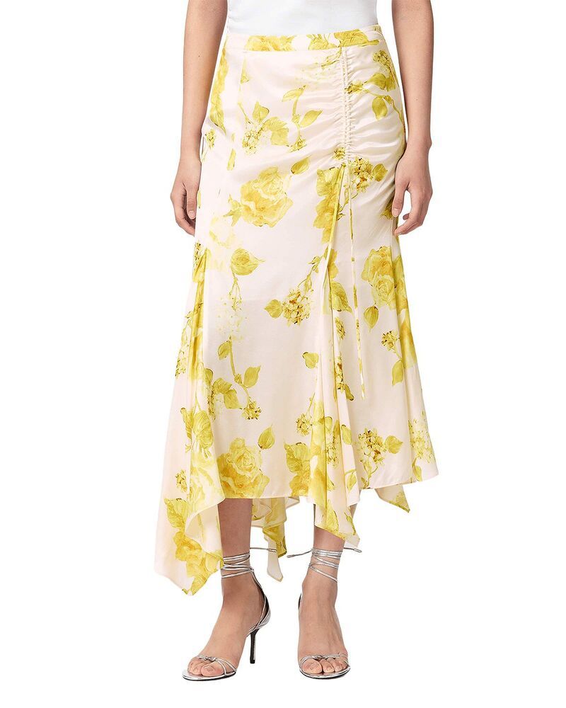 オールセインツ レディース ボトムスカート ALLSAINTS Kathy Skirt Fleurz Yellow イエロー