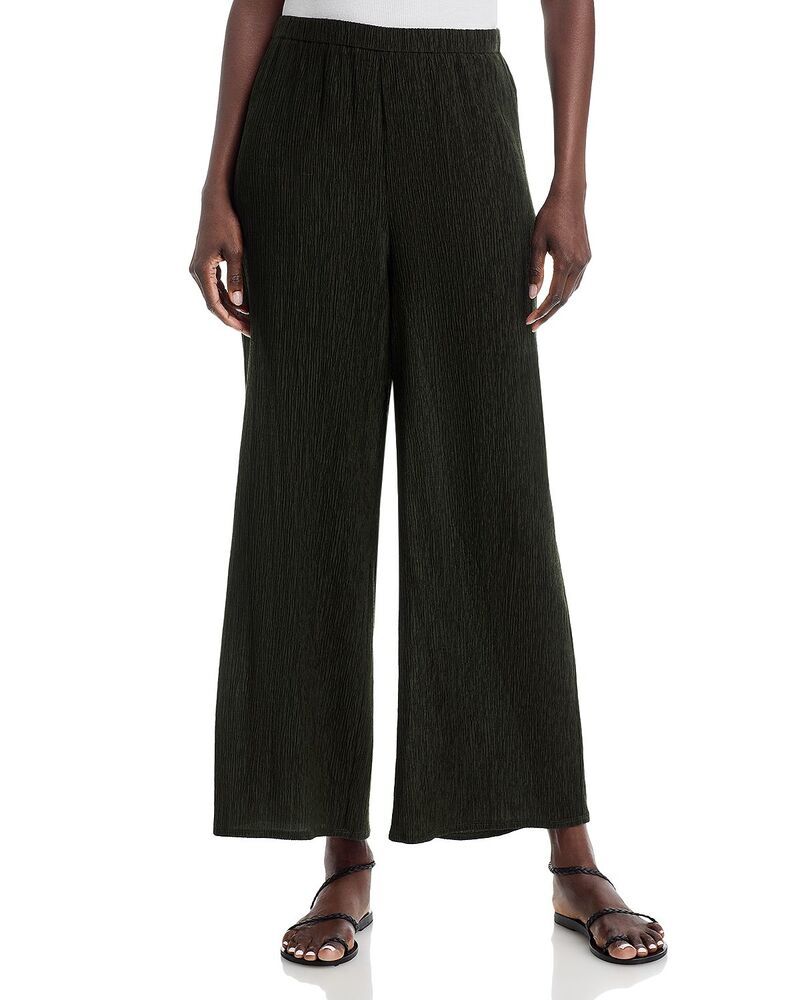 エイリーンフィッシャー レディース ボトムス カジュアルパンツ アンクル Eileen Fisher Pliss Wide Ankle Pantseaweed