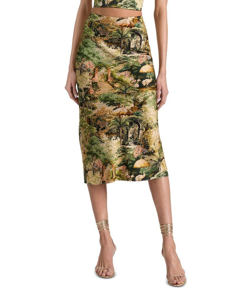 アリスアンドオリビア レディース ボトムスカート Alice and Olivia Maeve Slip Skirterrain Lg