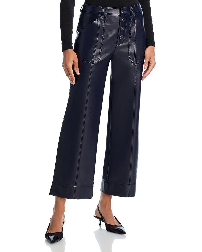 サンク セプト レディース ボトムス デニムパンツ アンクル レザー ジーンズ フェイクレザー Cinq Sept Faux Leather Dorothea High Rise Ankle Jean 53,880円