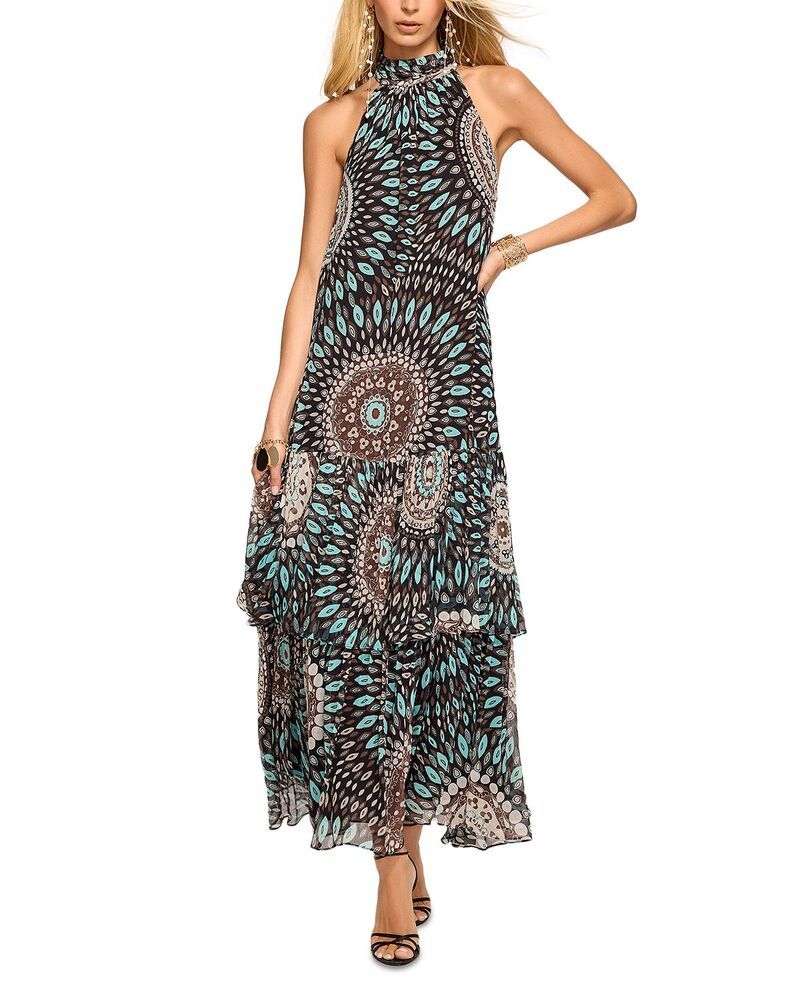 レイミー ブルック レディース トップス ワンピース シルク Ramy Brook River Silk Dress Multi Medallion マルチカラー